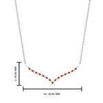 Load image into Gallery viewer, curved-design-diamond-pendant-with-orange-sapphire-in-FDPD10790-GSAOR-NL-WG
