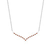 Load image into Gallery viewer, curved-design-diamond-pendant-with-orange-sapphire-in-FDPD10790-GSAOR-NL-WG