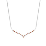 Load image into Gallery viewer, curved-design-diamond-pendant-with-orange-sapphire-in-FDPD10790-GSAOR-NL-WG
