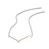 Load image into Gallery viewer, curved-design-diamond-pendant-with-orange-sapphire-in-FDPD10790-GSAOR-NL-WG