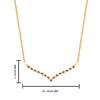 Load image into Gallery viewer, curved-design-diamond-pendant-with-orange-sapphire-in-FDPD10790-GSAOR-NL-YG
