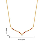 Load image into Gallery viewer, curved-design-diamond-pendant-with-orange-sapphire-in-FDPD10790-GSAOR-NL-YG
