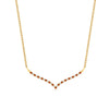 Load image into Gallery viewer, curved-design-diamond-pendant-with-orange-sapphire-in-FDPD10790-GSAOR-NL-YG