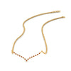 Load image into Gallery viewer, curved-design-diamond-pendant-with-orange-sapphire-in-FDPD10790-GSAOR-NL-YG