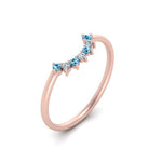Load image into Gallery viewer, curved-diamond-band-for-solitaire-ring-with-blue-topaz-in-rose-gold-FD9480RORGICBLTO-NL-RG.jpg
