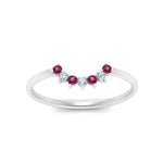 Load image into Gallery viewer, curved-diamond-band-for-solitaire-ring-with-pink-sapphire-in-white-gold-FD9480RORGSADRPI-NL-WG.jpg
