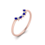 Load image into Gallery viewer, curved-diamond-band-for-solitaire-ring-with-sapphire-in-rose-gold-FD9480RORGSABL-NL-RG.jpg
