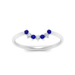 Load image into Gallery viewer, curved-diamond-band-for-solitaire-ring-with-sapphire-in-white-gold-FD9480RORGSABL-NL-WG.jpg
