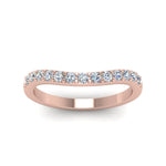 Load image into Gallery viewer, Curved Diamond Wedding Ring For Women
