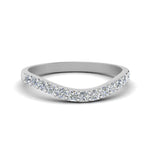 Load image into Gallery viewer, Curved Diamond Wedding Ring For Women
