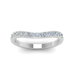 Load image into Gallery viewer, Curved Diamond Wedding Ring For Women
