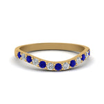 Load image into Gallery viewer, Curved Diamond Wedding Ring For Women
