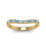 Load image into Gallery viewer, Curved Diamond Wedding Ring For Women
