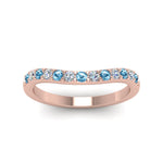 Load image into Gallery viewer, Curved Diamond Wedding Ring For Women
