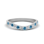 Load image into Gallery viewer, Curved Diamond Wedding Ring For Women
