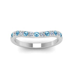 Load image into Gallery viewer, Curved Diamond Wedding Ring For Women
