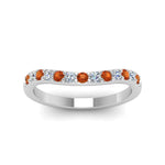 Load image into Gallery viewer, Curved Diamond Wedding Ring For Women
