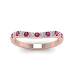 Load image into Gallery viewer, Curved Diamond Wedding Ring For Women
