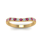 Load image into Gallery viewer, Curved Diamond Wedding Ring For Women
