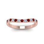 Load image into Gallery viewer, Curved Diamond Wedding Ring For Women
