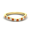Load image into Gallery viewer, curved-orange-sapphire-wedding-ring-for-women-in-yellow-gold-fdens2255bgsaorsleep-nl-yg-ws1.jpg