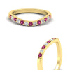 Load image into Gallery viewer, curved-pink-sapphire-wedding-ring-for-women-in-yellow-gold-fdens2255bgsadrpiangle3-nl-yg-ws1.jpg