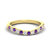 Load image into Gallery viewer, curved-purple-topaz-wedding-ring-for-women-in-yellow-gold-fdens2255bgvitosleep-nl-yg-ws1.jpg