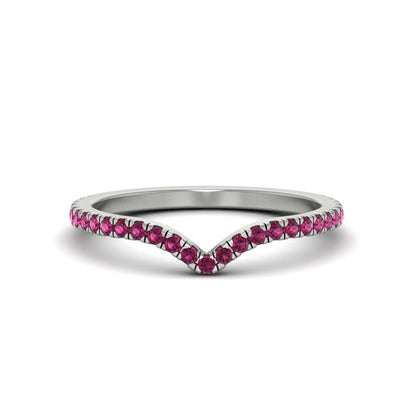 Curved-v-pink-sapphire-wedding-band-in-rose-gold-FD11229GS-2
