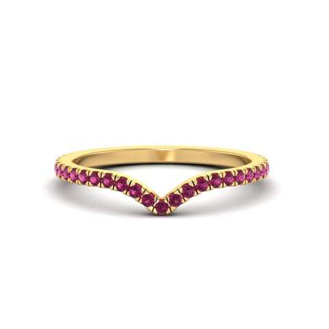 V Style Curved Band