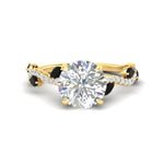 Load image into Gallery viewer, curved-vine-scalloped-round-cut-black-diamond-engagement-ring-in-yellow-gold-fdenr11656rogblacksleep-nl-yg.jpg?v=1770355383