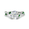Load image into Gallery viewer, curved-vine-scalloped-round-cut-emerald-engagement-ring-in-white-gold-fdenr11656rogemgrsleep-nl-wg.jpg?v=1770355384