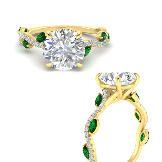 curved-vine-scalloped-round-cut-emerald-engagement-ring-in-yellow-gold-fdenr11656rogemgrangle3-nl-yg.jpg?v=1770355384