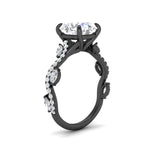 Load image into Gallery viewer, curved-vine-scalloped-round-cut-engagement-ring-in-black-gold-fdenr11656roangle2-nl-bg.jpg?v=1770355384