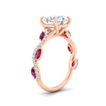Load image into Gallery viewer, curved-vine-scalloped-round-cut-pink-sapphire-engagement-ring-in-rose-gold-fdenr11656rogsadrpiangle2-nl-rg.jpg?v=1770355385