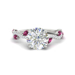 Load image into Gallery viewer, curved-vine-scalloped-round-cut-pink-sapphire-engagement-ring-in-white-gold-fdenr11656rogsadrpisleep-nl-wg.jpg?v=1770355384