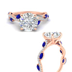 Load image into Gallery viewer, curved-vine-scalloped-round-cut-sapphire-engagement-ring-in-rose-gold-fdenr11656rogsablangle3-nl-rg.jpg?v=1770355384