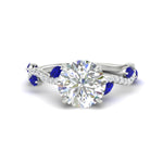 Load image into Gallery viewer, curved-vine-scalloped-round-cut-sapphire-engagement-ring-in-white-gold-fdenr11656rogsablsleep-nl-wg.jpg?v=1770355384