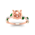 Load image into Gallery viewer, curved-vine-scalloped-semi-mount-emerald-engagement-ring-in-rose-gold-fdenr11656rosmgemgrangle5-nl-rg.jpg?v=1770366105