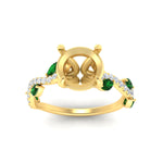 Load image into Gallery viewer, curved-vine-scalloped-semi-mount-emerald-engagement-ring-in-yellow-gold-fdenr11656rosmgemgrangle5-nl-yg.jpg?v=1770366105