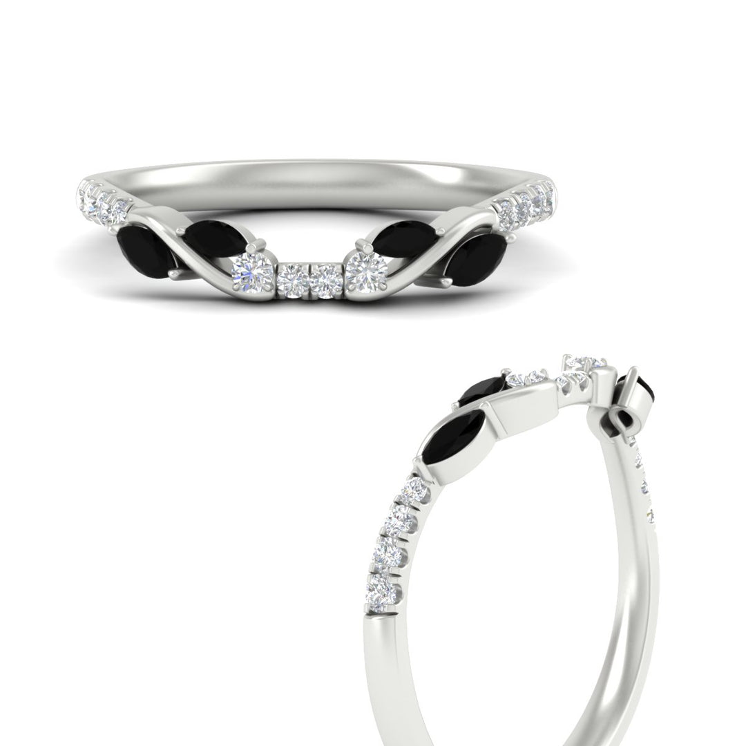 Curved Vine Women Wedding Band