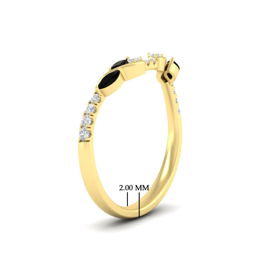 Curved Vine Women Wedding Band