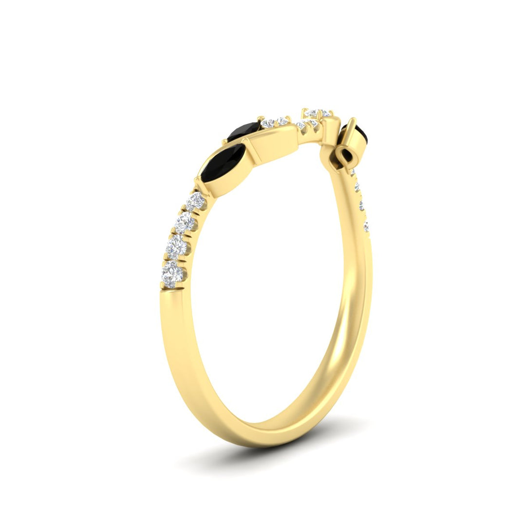 Curved Vine Women Wedding Band