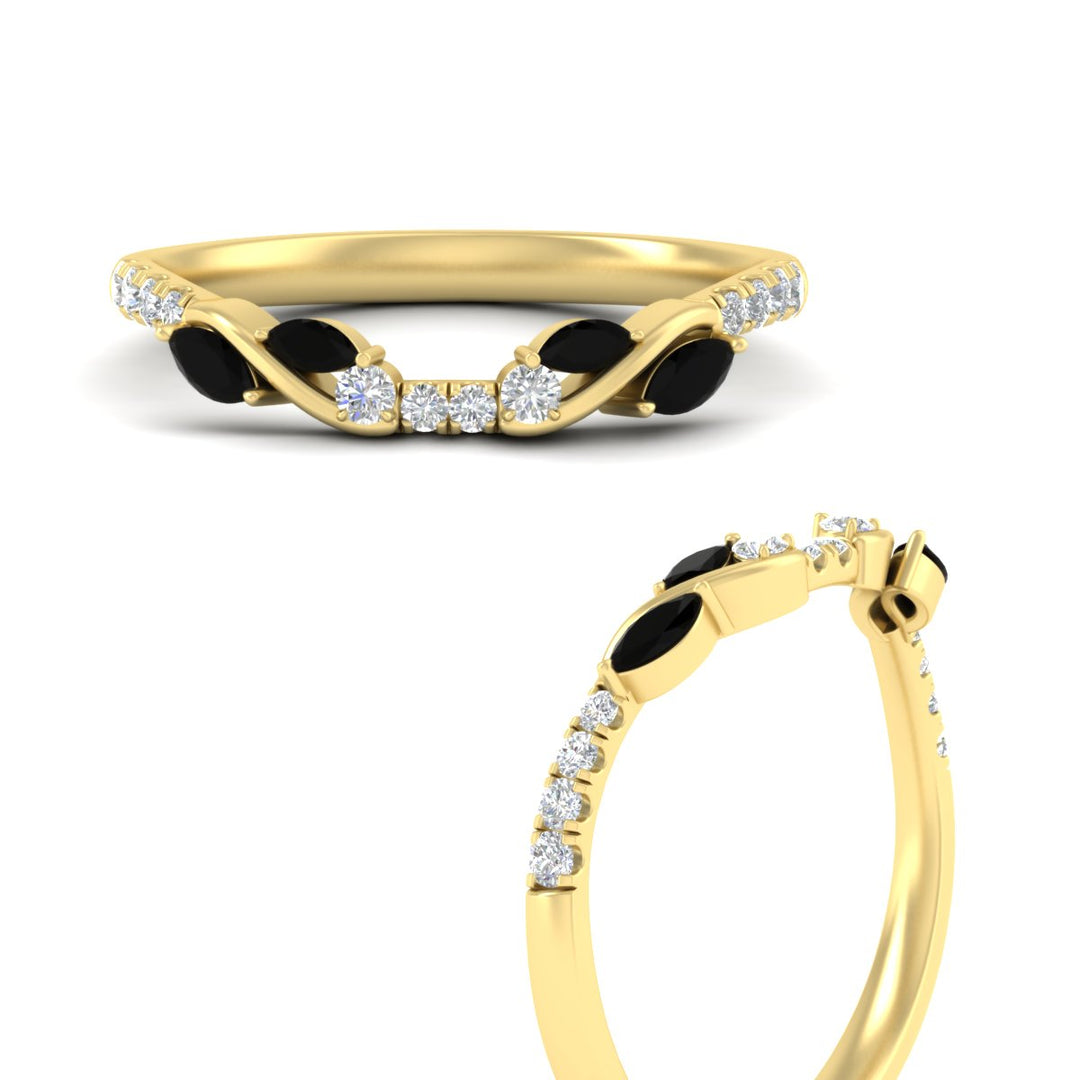 Curved Vine Women Wedding Band