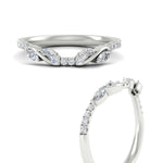 Load image into Gallery viewer, curved-vine-women-diamond-wedding-band-in-platinum-fdens11635bangle3-nl-wg