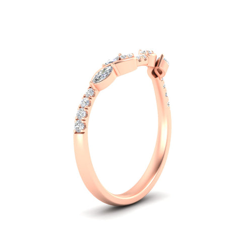 Curved Vine Women Wedding Band