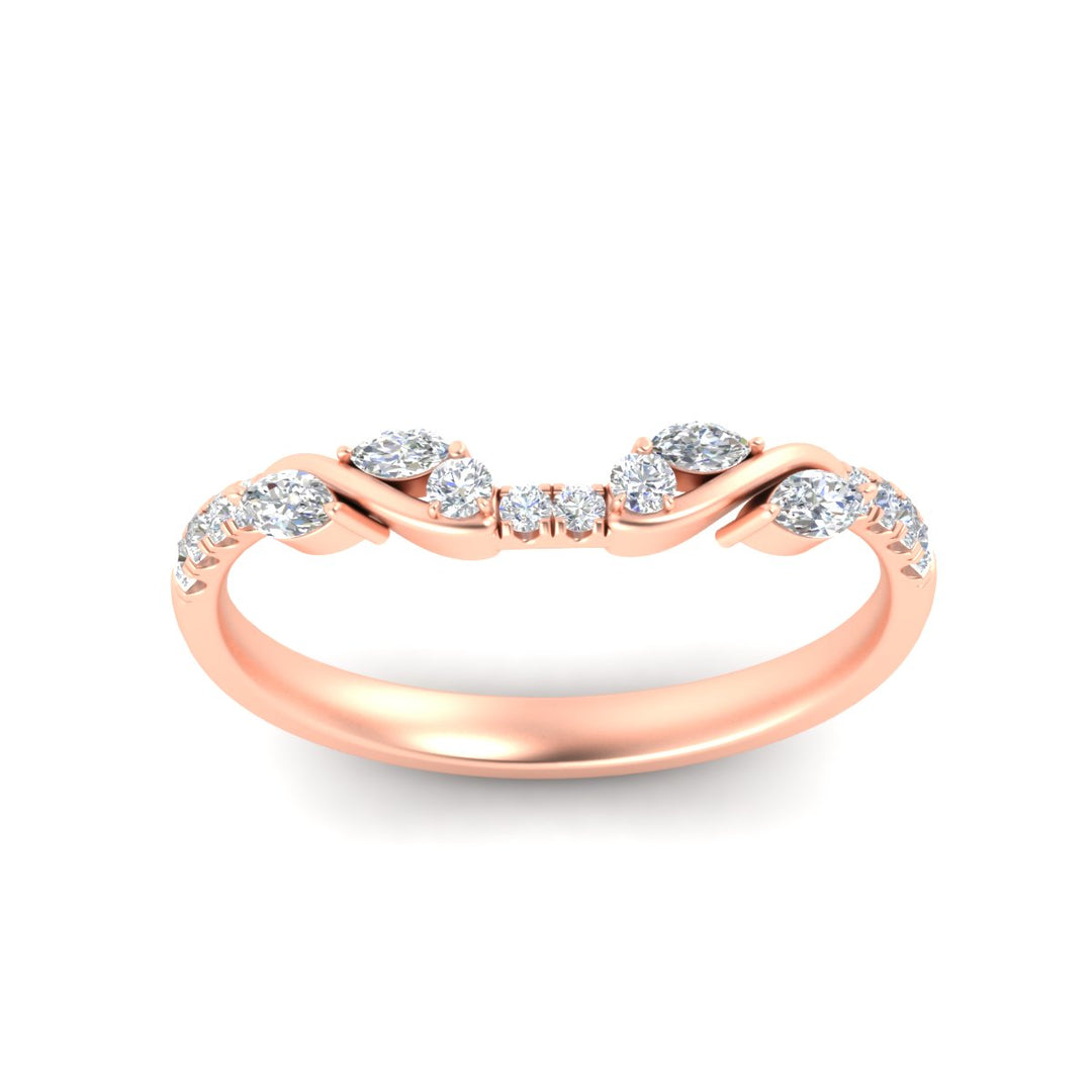 Curved Vine Women Wedding Band