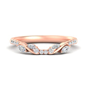 Curved Vine Women Wedding Band