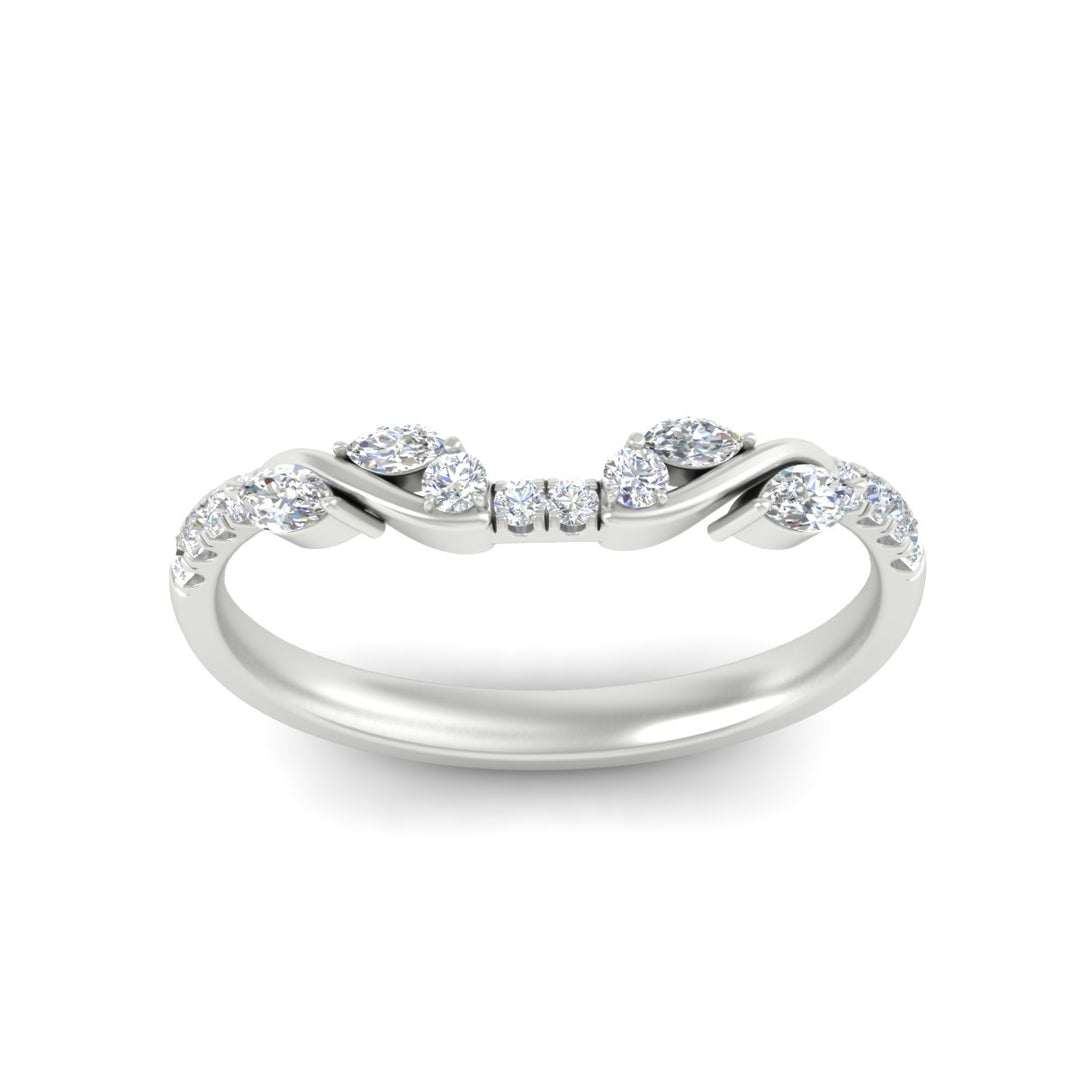 Curved Vine Women Wedding Band