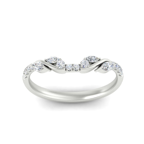 Curved Vine Women Wedding Band