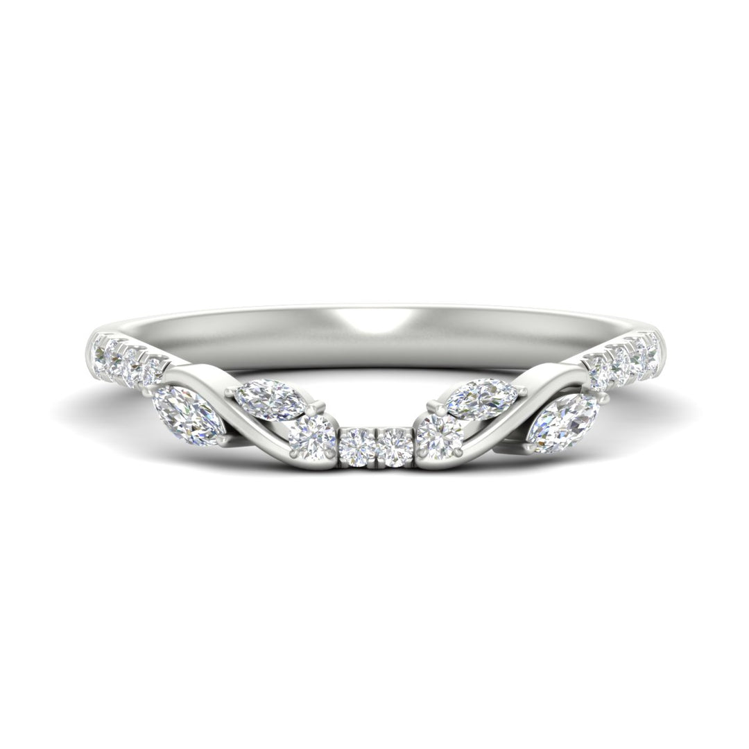Curved Vine Women Wedding Band